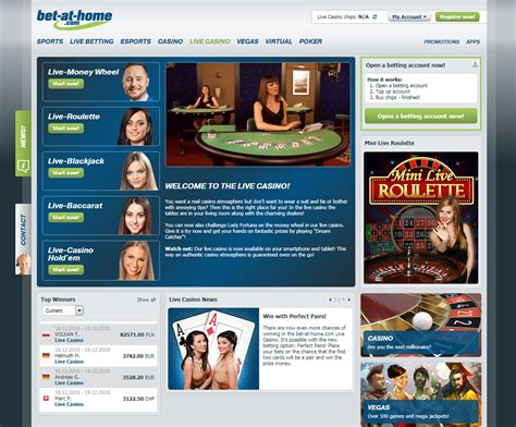 Bet at home casino aplicação