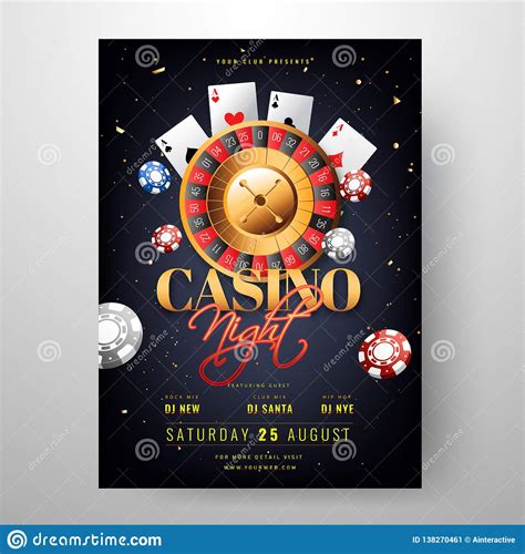 Casino tema convite redação