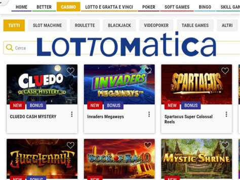 Lottomatica casino apostas