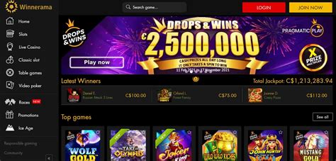 Winnerama casino codigo promocional